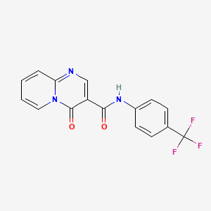 molecular formula C16H10F3N3O2 B14994910 4-oxo-N-[4-(trifluoromethyl)phenyl]-4H-pyrido[1,2-a]pyrimidine-3-carboxamide 