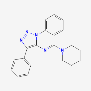 3-Phenyl-5-(piperidin-1-yl)[1,2,3]triazolo[1,5-a]quinazoline