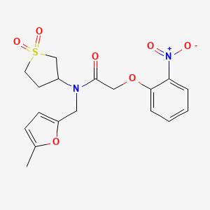 N-(1,1-dioxidotetrahydrothiophen-3-yl)-N-[(5-methylfuran-2-yl)methyl]-2-(2-nitrophenoxy)acetamide