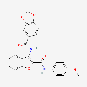 N-(2-{[(4-methoxyphenyl)amino]carbonyl}-1-benzofuran-3-yl)-1,3-benzodioxole-5-carboxamide