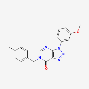 molecular formula C19H17N5O2 B14994965 3-(3-methoxyphenyl)-6-(4-methylbenzyl)-3,6-dihydro-7H-[1,2,3]triazolo[4,5-d]pyrimidin-7-one 