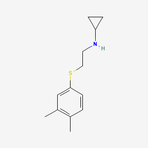 molecular formula C13H19NS B1499499 Cyclopropylamine,N-(2-(3,4-xylylthio)ethyl)- 