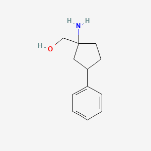 (1-Amino-3-phenylcyclopentyl)methanol