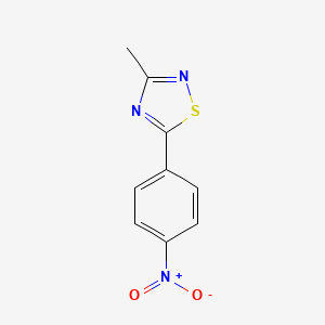 molecular formula C9H7N3O2S B1499501 3-Methyl-5-(4-nitrophenyl)-1,2,4-thiadiazole 