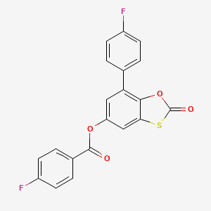 7-(4-Fluorophenyl)-2-oxo-1,3-benzoxathiol-5-yl 4-fluorobenzoate