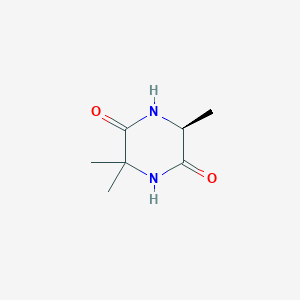 molecular formula C7H12N2O2 B1499504 (6S)-3,3,6-Trimethylpiperazine-2,5-dione CAS No. 98735-75-2