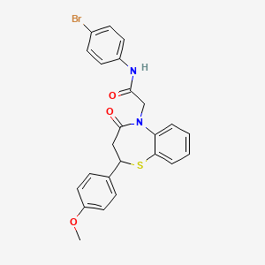 N-(4-bromophenyl)-2-(2-(4-methoxyphenyl)-4-oxo-3,4-dihydrobenzo[b][1,4]thiazepin-5(2H)-yl)acetamide