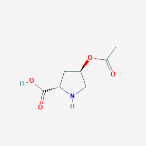 molecular formula C7H11NO4 B1499505 (2S,4R)-4-Acetoxypyrrolidine-2-carboxylic acid CAS No. 46122-47-8