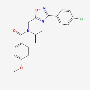 molecular formula C21H22ClN3O3 B14995058 N-{[3-(4-chlorophenyl)-1,2,4-oxadiazol-5-yl]methyl}-4-ethoxy-N-(propan-2-yl)benzamide 