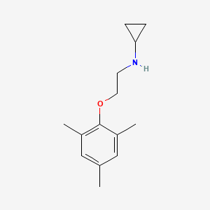 molecular formula C14H21NO B1499506 Cyclopropylamine,N-(2-(mesityloxy)ethyl)- 