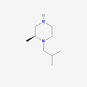 (2S)-2-Methyl-1-(2-methylpropyl)piperazine