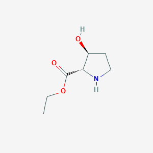 (2S,3S)-Ethyl 3-hydroxypyrrolidine-2-carboxylate