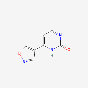 molecular formula C7H5N3O2 B1499516 4-(Isoxazol-4-yl)pyrimidin-2(1H)-one CAS No. 36508-34-6