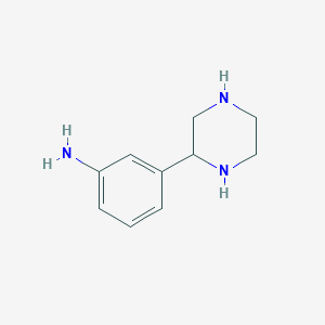 molecular formula C10H15N3 B1499517 3-(Piperazin-2-yl)aniline CAS No. 760920-26-1