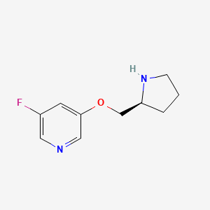 (S)-3-Fluoro-5-(pyrrolidin-2-ylmethoxy)pyridine