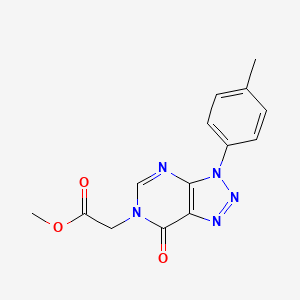 methyl 2-(7-oxo-3-(p-tolyl)-3H-[1,2,3]triazolo[4,5-d]pyrimidin-6(7H)-yl)acetate