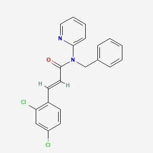 (2E)-N-benzyl-3-(2,4-dichlorophenyl)-N-(pyridin-2-yl)prop-2-enamide