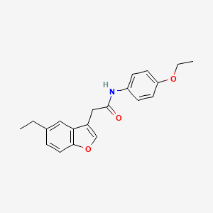 N-(4-ethoxyphenyl)-2-(5-ethyl-1-benzofuran-3-yl)acetamide