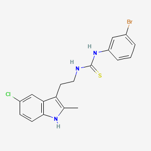 1-(3-bromophenyl)-3-(2-(5-chloro-2-methyl-1H-indol-3-yl)ethyl)thiourea