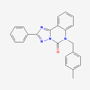 molecular formula C23H18N4O B14995255 6-[(4-methylphenyl)methyl]-2-phenyl-5H,6H-[1,2,4]triazolo[1,5-c]quinazolin-5-one 