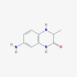 molecular formula C9H11N3O B1499526 7-Amino-3-methyl-3,4-dihydroquinoxalin-2(1H)-one CAS No. 4244-34-2