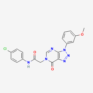 N-(4-chlorophenyl)-2-(3-(3-methoxyphenyl)-7-oxo-3H-[1,2,3]triazolo[4,5-d]pyrimidin-6(7H)-yl)acetamide