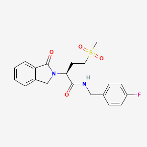 N-[(4-Fluorophenyl)methyl]-4-methanesulfonyl-2-(1-oxo-2,3-dihydro-1H-isoindol-2-YL)butanamide