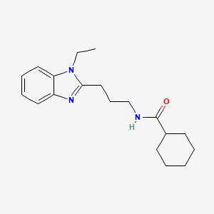 N-[3-(1-ethyl-1H-benzimidazol-2-yl)propyl]cyclohexanecarboxamide