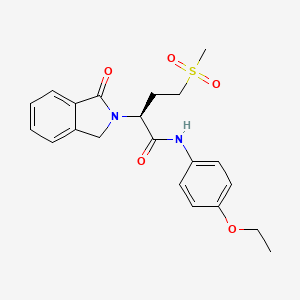 molecular formula C21H24N2O5S B14995300 N-(4-Ethoxyphenyl)-4-methanesulfonyl-2-(1-oxo-2,3-dihydro-1H-isoindol-2-YL)butanamide CAS No. 1217740-03-8