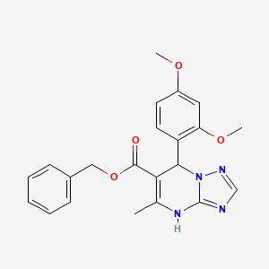 Benzyl 7-(2,4-dimethoxyphenyl)-5-methyl-4,7-dihydro[1,2,4]triazolo[1,5-a]pyrimidine-6-carboxylate