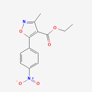 3-methyl-5-(4-nitrophenyl)-4-Isoxazolecarboxylic acid ethyl ester