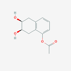 molecular formula C12H14O4 B1499542 Cis-6,7-dihydroxy-5,6,7,8-tetrahydronaphthalen-1-yl acetate CAS No. 98235-76-8