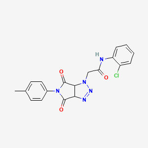 N-(2-chlorophenyl)-2-[5-(4-methylphenyl)-4,6-dioxo-4,5,6,6a-tetrahydropyrrolo[3,4-d][1,2,3]triazol-1(3aH)-yl]acetamide