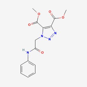 dimethyl 1-[2-oxo-2-(phenylamino)ethyl]-1H-1,2,3-triazole-4,5-dicarboxylate