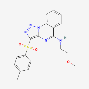 N-(2-methoxyethyl)-3-[(4-methylphenyl)sulfonyl][1,2,3]triazolo[1,5-a]quinazolin-5-amine