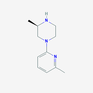 molecular formula C11H17N3 B1499552 (R)-3-methyl-1-(6-methylpyridin-2-yl)piperazine 