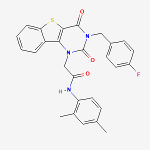 N-(2,4-dimethylphenyl)-2-[3-(4-fluorobenzyl)-2,4-dioxo-3,4-dihydro[1]benzothieno[3,2-d]pyrimidin-1(2H)-yl]acetamide