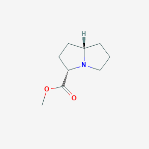 molecular formula C9H15NO2 B1499556 (3S,7AS)-methyl hexahydro-1H-pyrrolizine-3-carboxylate 