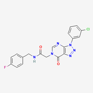 2-(3-(3-chlorophenyl)-7-oxo-3H-[1,2,3]triazolo[4,5-d]pyrimidin-6(7H)-yl)-N-(4-fluorobenzyl)acetamide