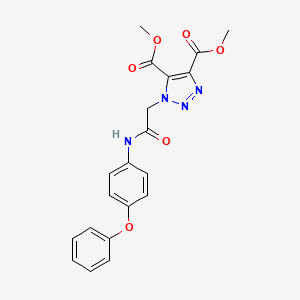 dimethyl 1-{2-oxo-2-[(4-phenoxyphenyl)amino]ethyl}-1H-1,2,3-triazole-4,5-dicarboxylate