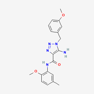 5-amino-1-(3-methoxybenzyl)-N-(2-methoxy-5-methylphenyl)-1H-1,2,3-triazole-4-carboxamide