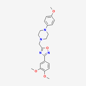 1-{[3-(3,4-Dimethoxyphenyl)-1,2,4-oxadiazol-5-yl]methyl}-4-(4-methoxyphenyl)piperazine