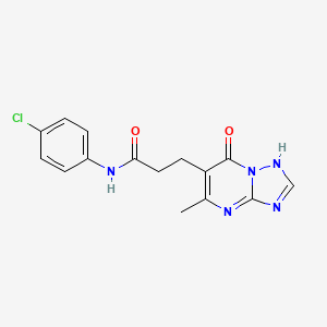 N-(4-chlorophenyl)-3-(7-hydroxy-5-methyl[1,2,4]triazolo[1,5-a]pyrimidin-6-yl)propanamide