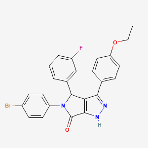 5-(4-bromophenyl)-3-(4-ethoxyphenyl)-4-(3-fluorophenyl)-4,5-dihydropyrrolo[3,4-c]pyrazol-6(1H)-one