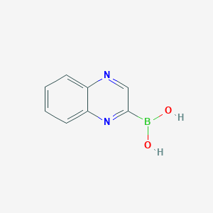 molecular formula C8H7BN2O2 B1499569 喹喔啉-2-硼酸 CAS No. 499769-90-3