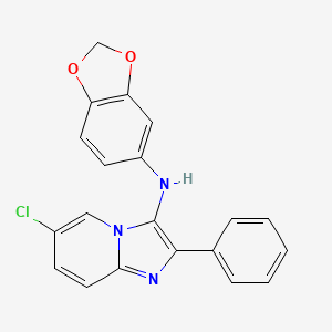 molecular formula C20H14ClN3O2 B14995739 N-(1,3-benzodioxol-5-yl)-6-chloro-2-phenylimidazo[1,2-a]pyridin-3-amine 