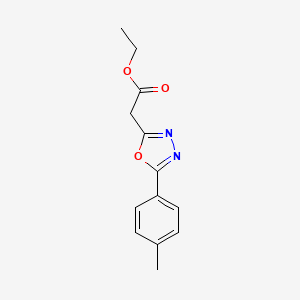 molecular formula C13H14N2O3 B14995782 Ethyl 2-[5-(4-methylphenyl)-1,3,4-oxadiazol-2-yl]acetate 