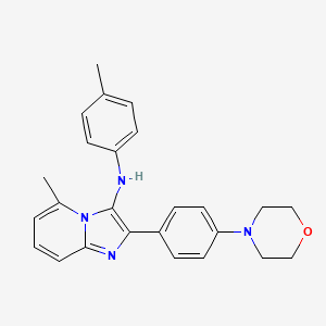 5-methyl-N-(4-methylphenyl)-2-[4-(morpholin-4-yl)phenyl]imidazo[1,2-a]pyridin-3-amine