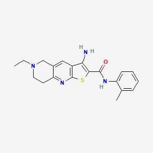 3-amino-6-ethyl-N-(2-methylphenyl)-5,6,7,8-tetrahydrothieno[2,3-b][1,6]naphthyridine-2-carboxamide