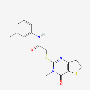 N-(3,5-dimethylphenyl)-2-((3-methyl-4-oxo-3,4,6,7-tetrahydrothieno[3,2-d]pyrimidin-2-yl)thio)acetamide